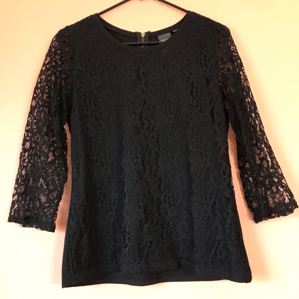 Covington Lace Black Women's Blouse - Picture 8 of 14